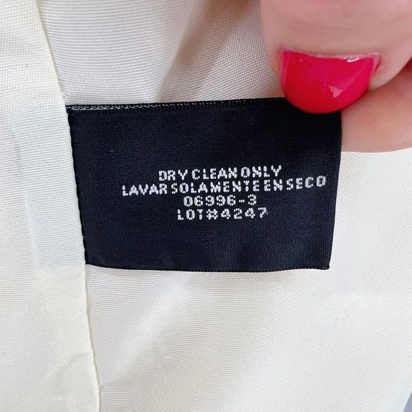 MixIt Vintage Wool Blend Knee Length Cream Coat Sz S - Picture 10 of 10